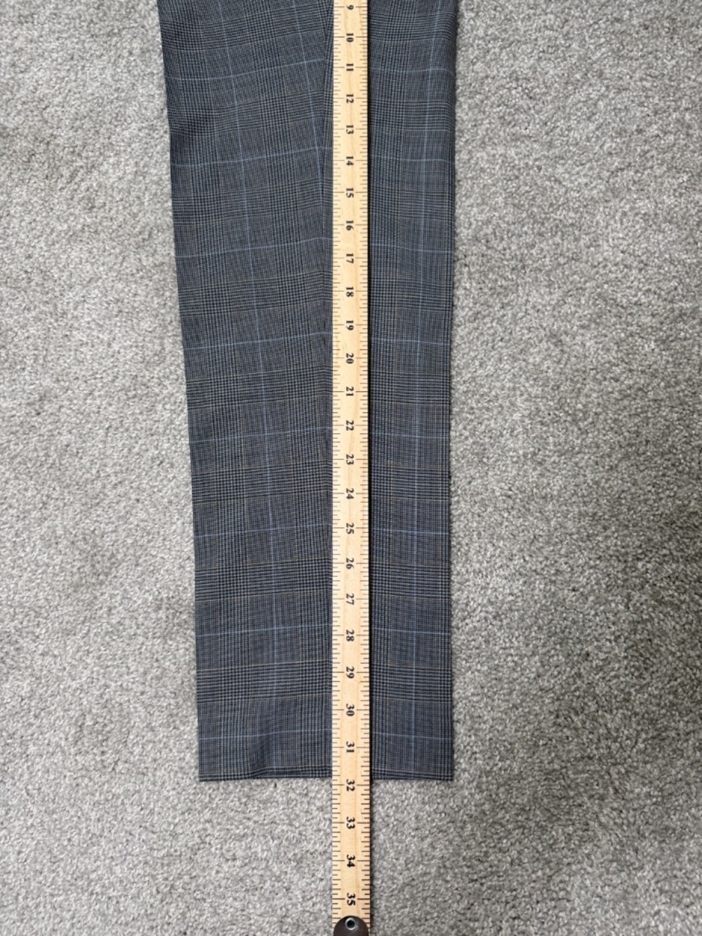 J Crew Ludlow Slim Glen Plaid Grey Dress Pants 31x32 EUC - Picture 5 of 14